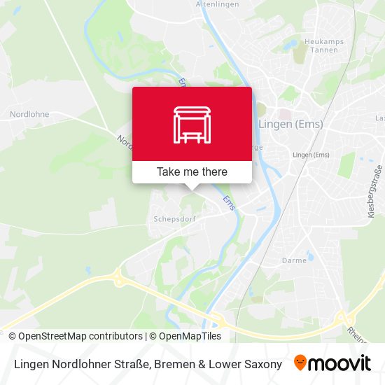 Lingen Nordlohner Straße map
