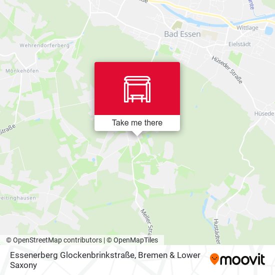 Essenerberg Glockenbrinkstraße map