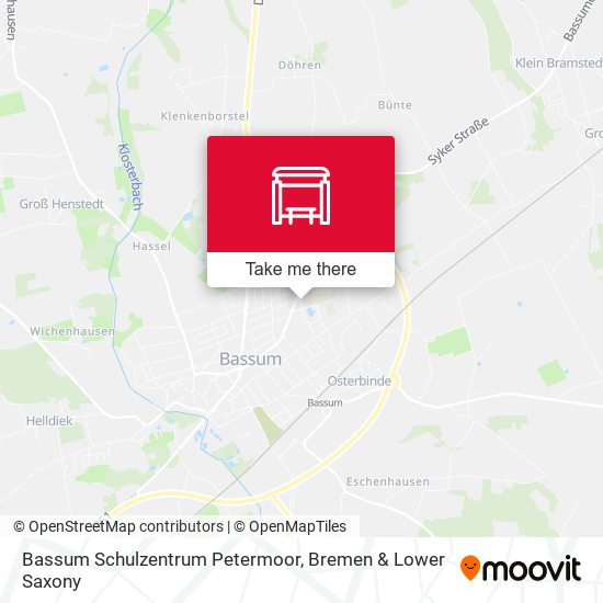 Bassum Schulzentrum Petermoor map