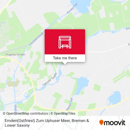 Emden(Ostfriesl) Zum Uphuser Meer map