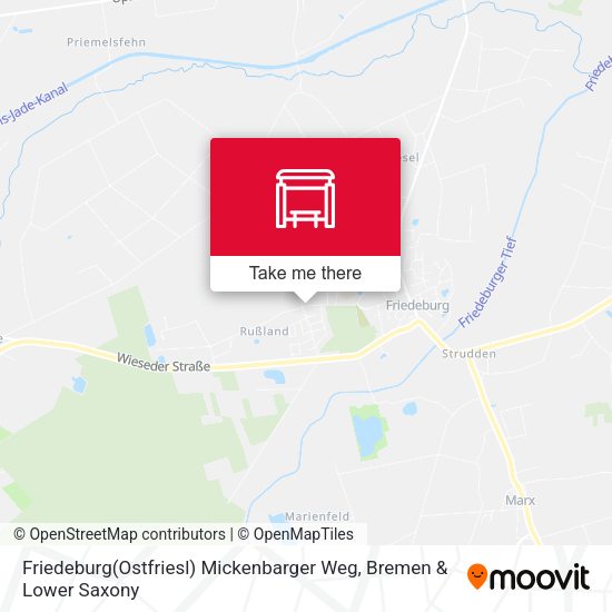Friedeburg(Ostfriesl) Mickenbarger Weg map