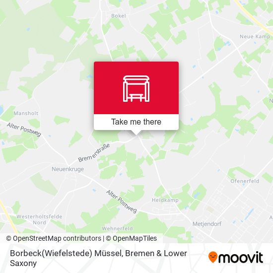 Borbeck(Wiefelstede) Müssel map