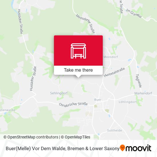 Buer(Melle) Vor Dem Walde map