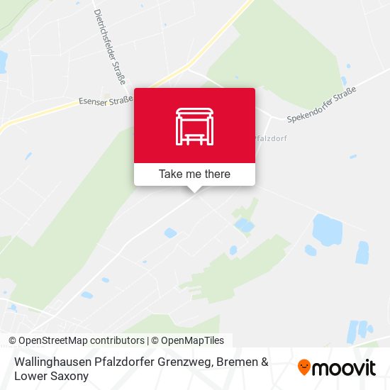 Wallinghausen Pfalzdorfer Grenzweg map