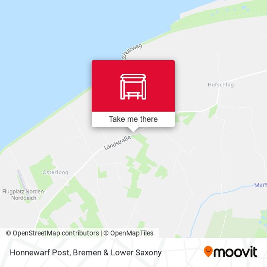 Honnewarf Post map