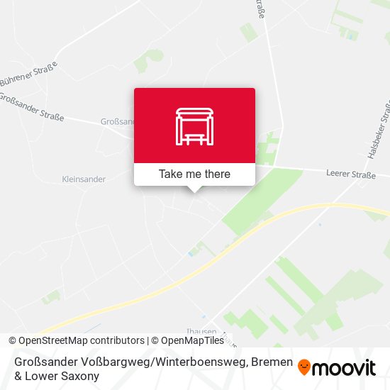 Großsander Voßbargweg / Winterboensweg map