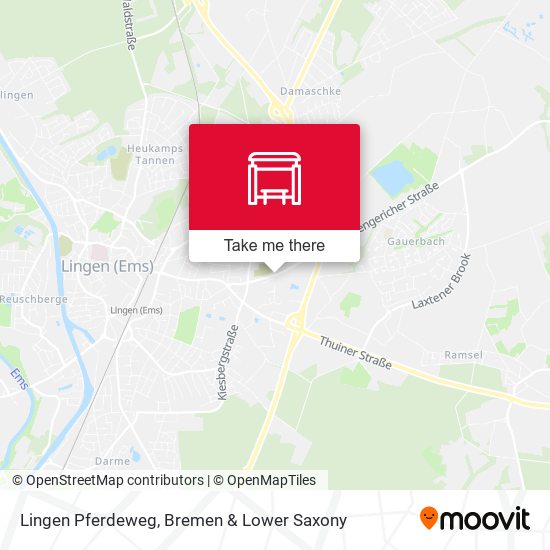 Lingen Pferdeweg map