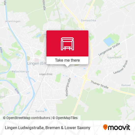 Lingen Ludwigstraße map