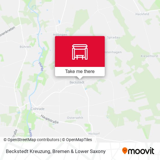 Beckstedt Kreuzung map
