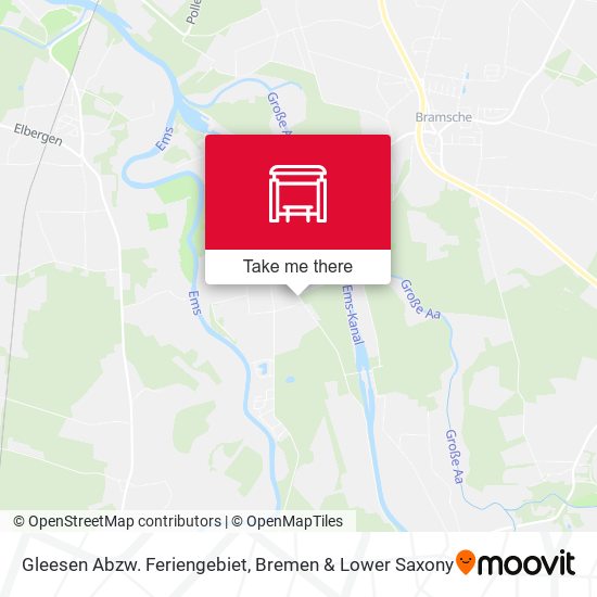 Gleesen Abzw. Feriengebiet map