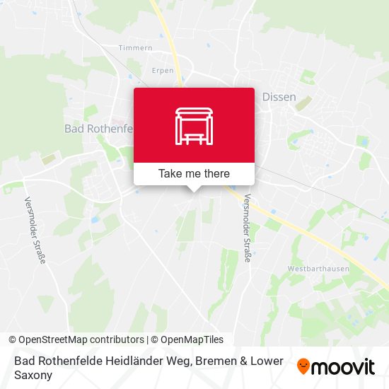 Bad Rothenfelde Heidländer Weg map