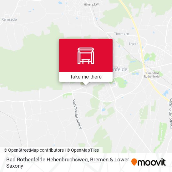 Bad Rothenfelde Hehenbruchsweg map