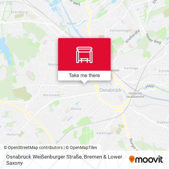 Osnabrück Weißenburger Straße map