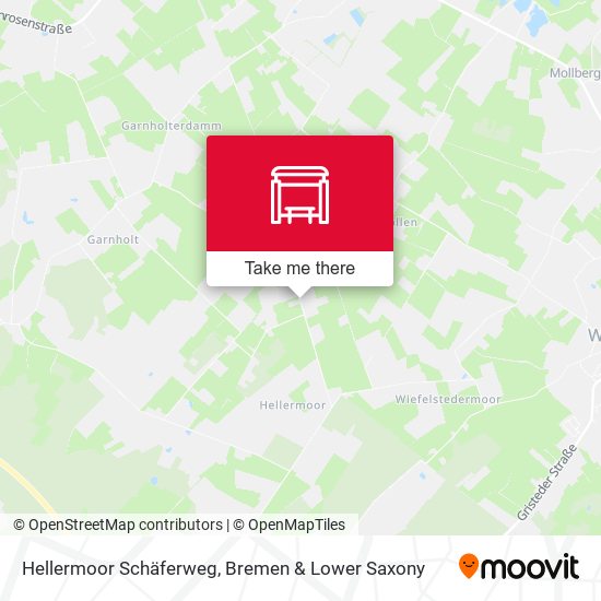 Hellermoor Schäferweg map