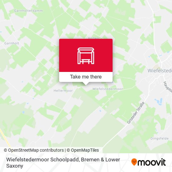 Wiefelstedermoor Schoolpadd map