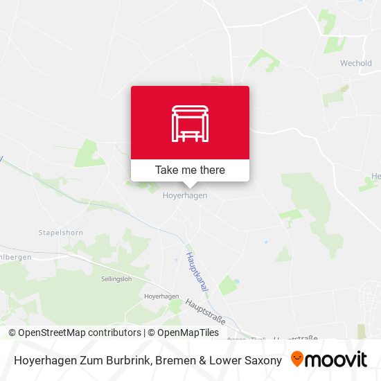 Hoyerhagen Zum Burbrink map