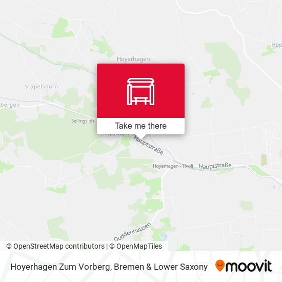 Hoyerhagen Zum Vorberg map