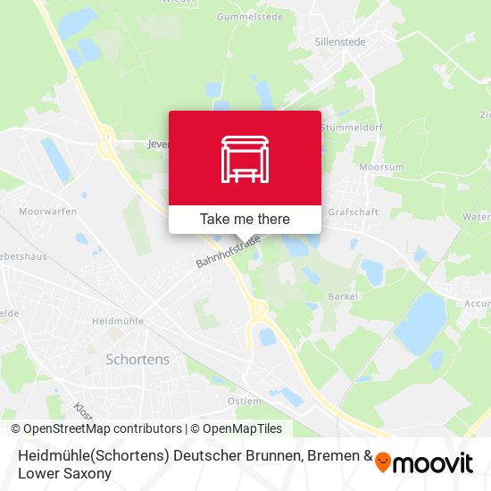 Heidmühle(Schortens) Deutscher Brunnen map
