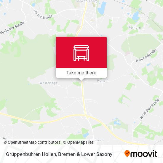 Grüppenbühren Hollen map