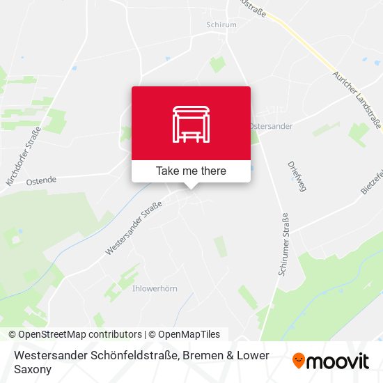 Westersander Schönfeldstraße map
