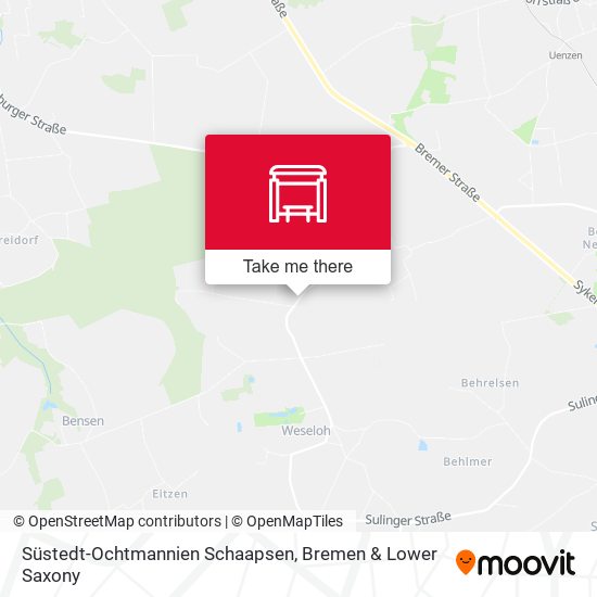 Süstedt-Ochtmannien Schaapsen map
