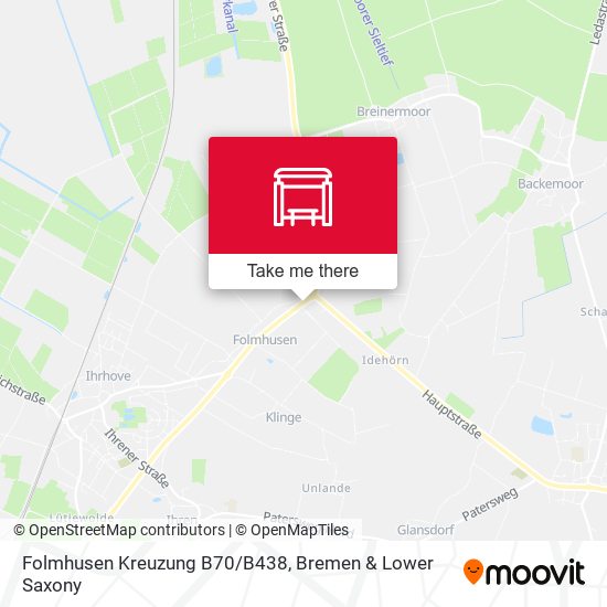 Folmhusen Kreuzung B70/B438 map