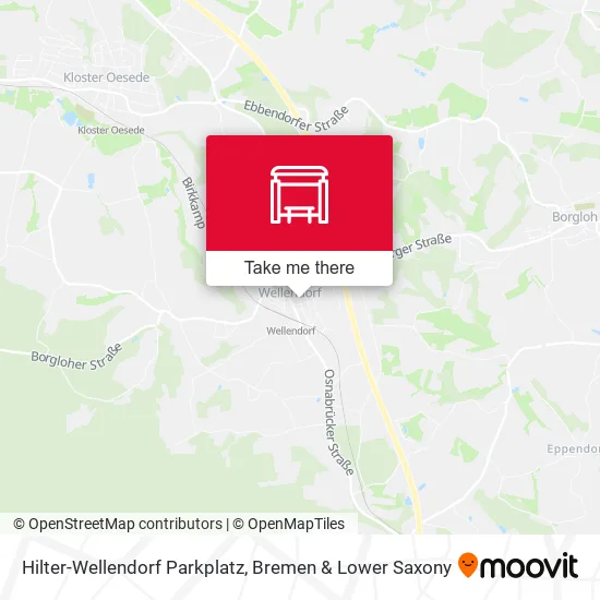 Карта Hilter-Wellendorf Parkplatz