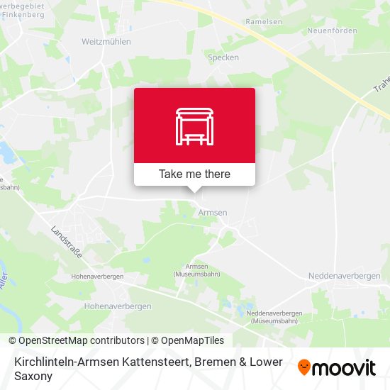 Kirchlinteln-Armsen Kattensteert map