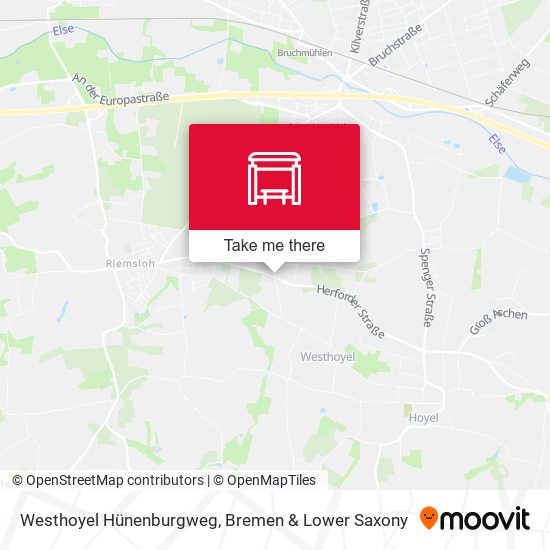 Westhoyel Hünenburgweg map