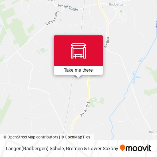 Langen(Badbergen) Schule map