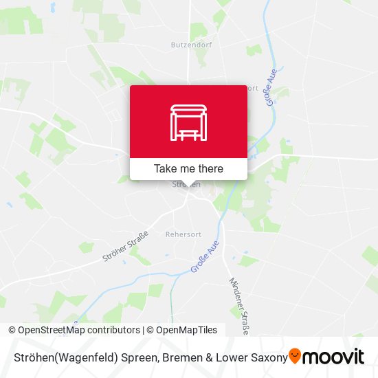 Ströhen(Wagenfeld) Spreen map