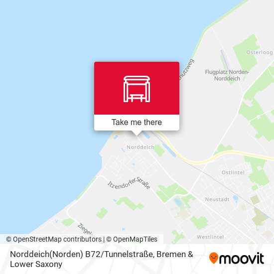 Norddeich(Norden) B72 / Tunnelstraße map
