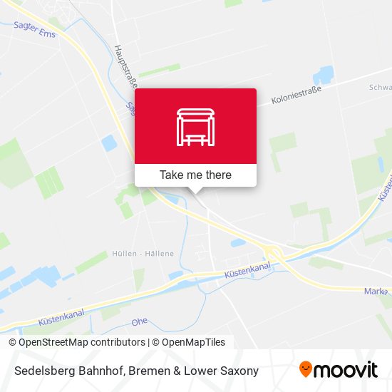 Sedelsberg Bahnhof map