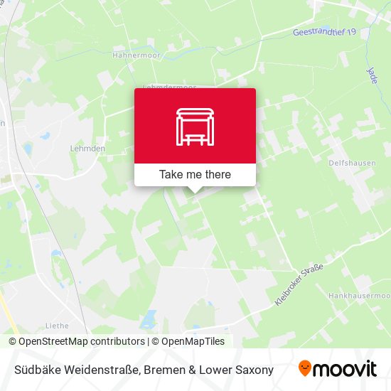 Südbäke Weidenstraße map
