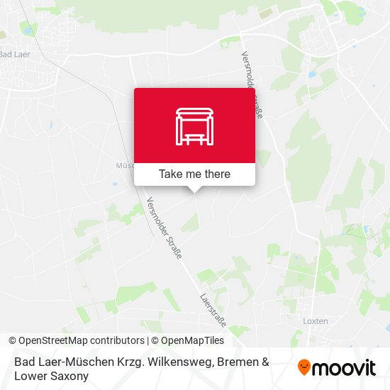 Bad Laer-Müschen Krzg. Wilkensweg map