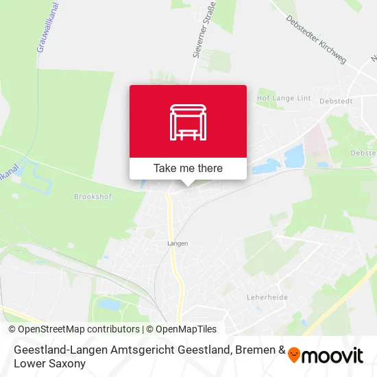 Карта Geestland-Langen Amtsgericht Geestland