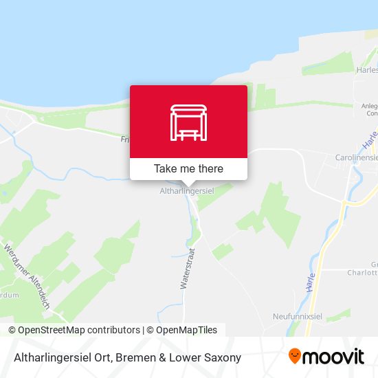 Altharlingersiel Ort map