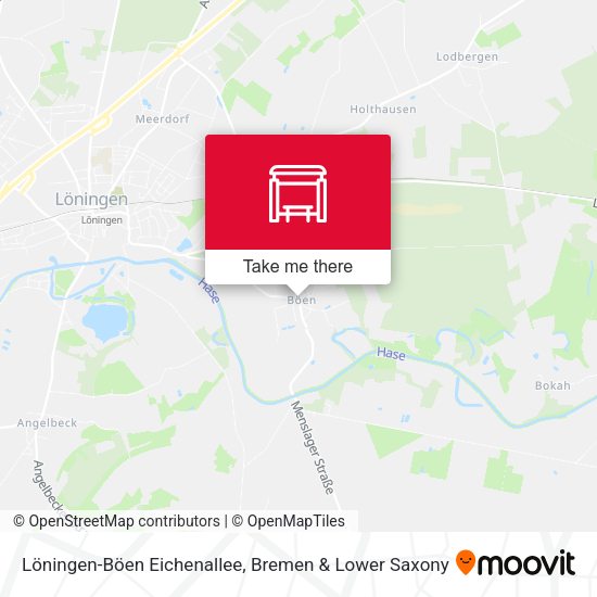 Löningen-Böen Eichenallee map