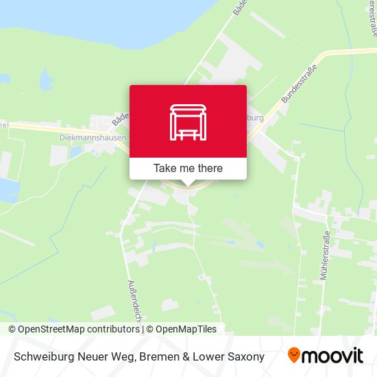 Schweiburg Neuer Weg map