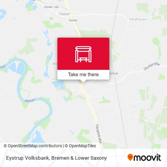 Eystrup Volksbank map