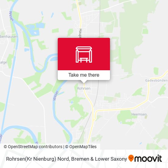 Rohrsen(Kr Nienburg) Nord map