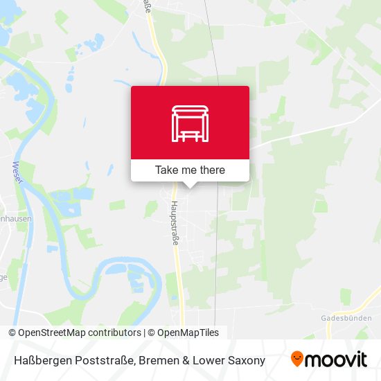 Haßbergen Poststraße map