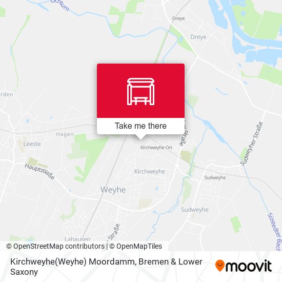 Kirchweyhe(Weyhe) Moordamm map