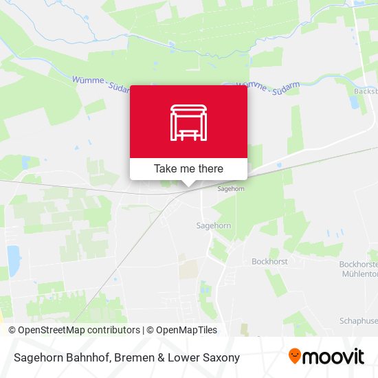 Sagehorn Bahnhof map