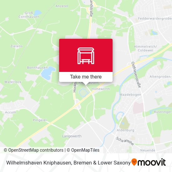 Wilhelmshaven Kniphausen map