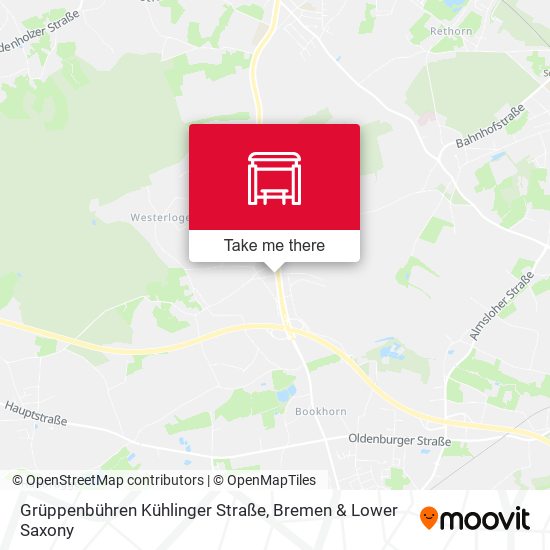 Grüppenbühren Kühlinger Straße map