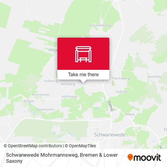 Schwanewede Mohrmannsweg map