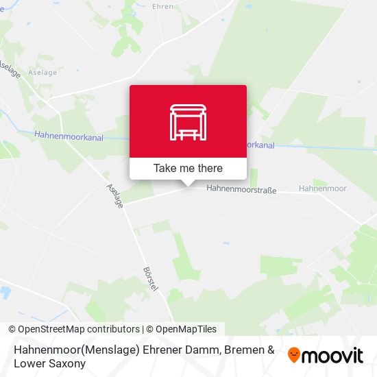 Hahnenmoor(Menslage) Ehrener Damm map