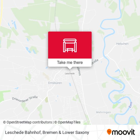Leschede Bahnhof map