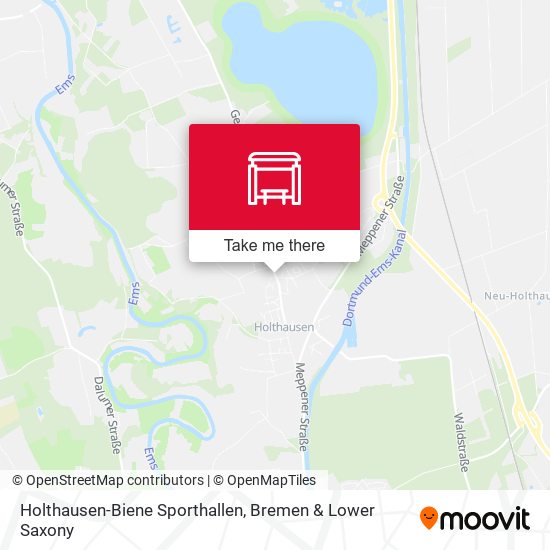 Holthausen-Biene Sporthallen map